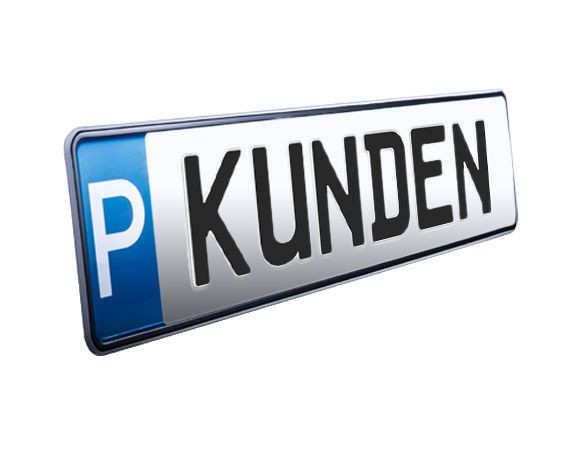 Parkplatz-Kennzeichen „Kunden“ aus hochwertigem Aluminim